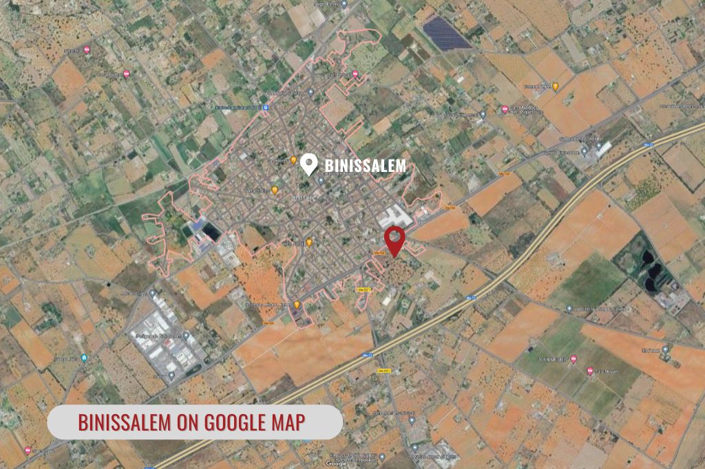 Binissalem en el mapa de Google