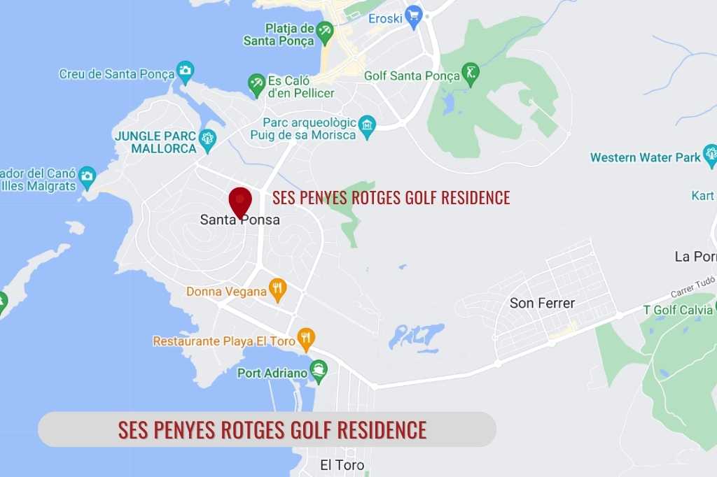 Ubicación de la residencia Ses Penyes Rotges Golf