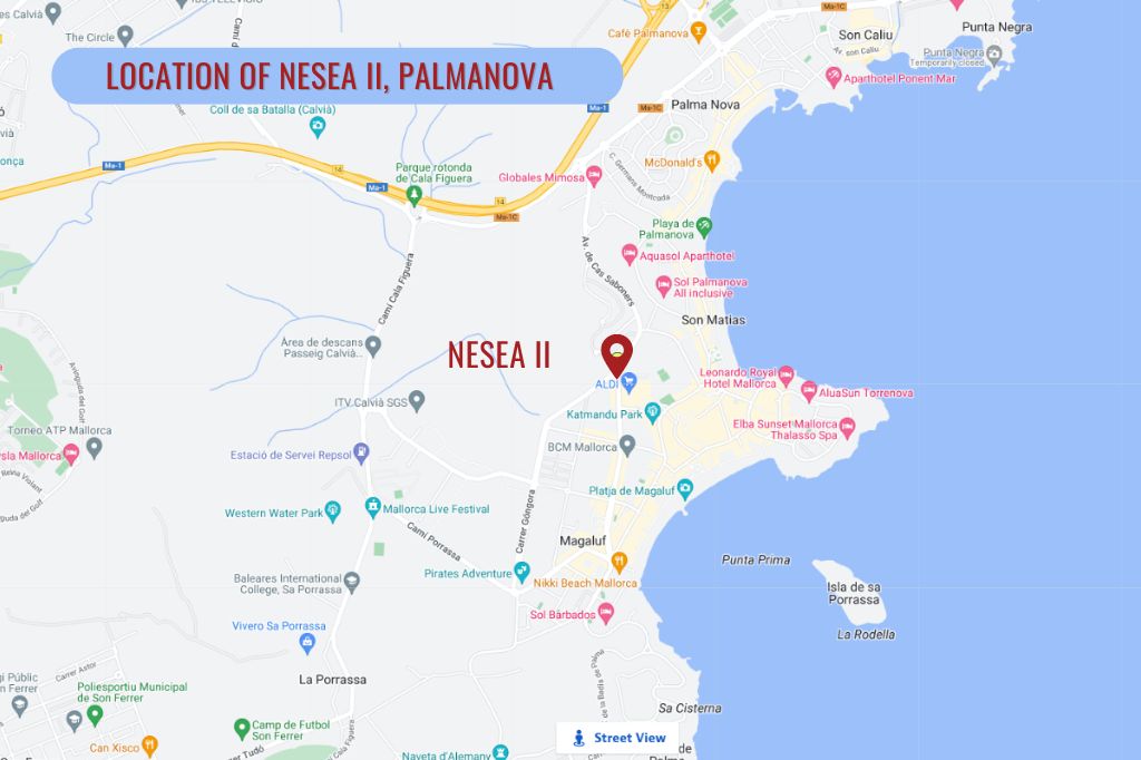 ¿Dónde está ubicado el complejo residencial Nesea II en Palmanova?