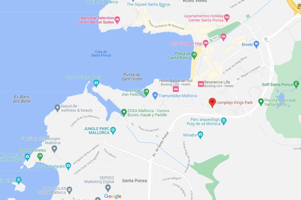 Kings Park residencias en el mapa de google