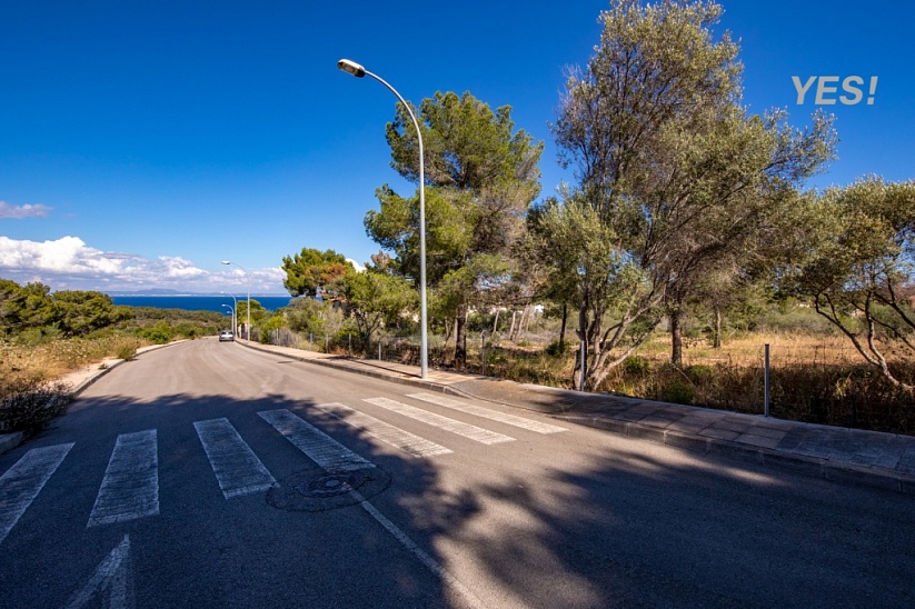 Parcela con impresionantes vistas al mar en Sol de Mallorca