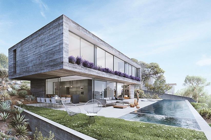 Nueva villa moderna con vistas al mar en Palmanova