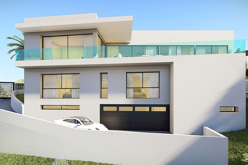 Nueva villa moderna con vistas al mar en Costa d'en Blanes
