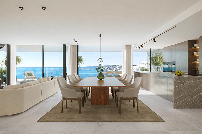 Apartamento de lujo con vistas panorámicas al mar en Cala Mayor