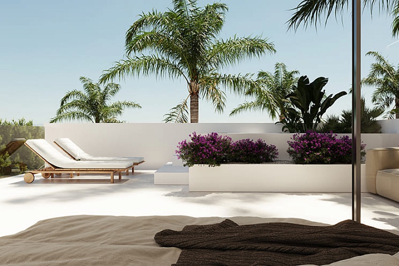 Nueva villa moderna con piscina en construcción en Marratxi