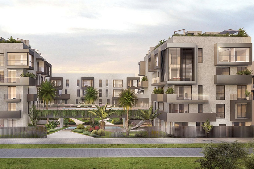 Apartamento nuevo en un moderno complejo con jardín y piscina en el centro de Palma