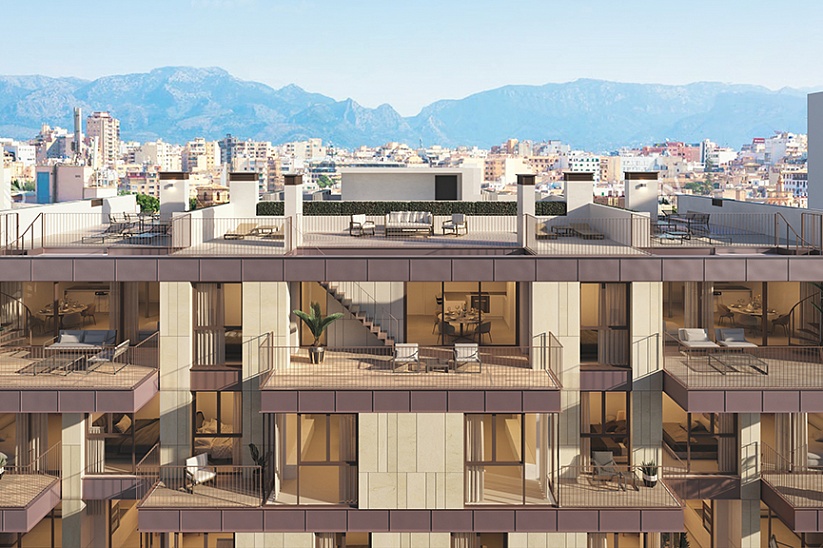 Proyecto de obra nueva de estilo moderno en Santa Catalina, Palma