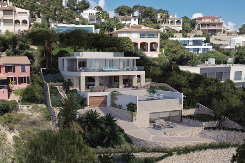 Villa de lujo de 3 dormitorios a estrenar con vistas al mar en Costa den Blanes