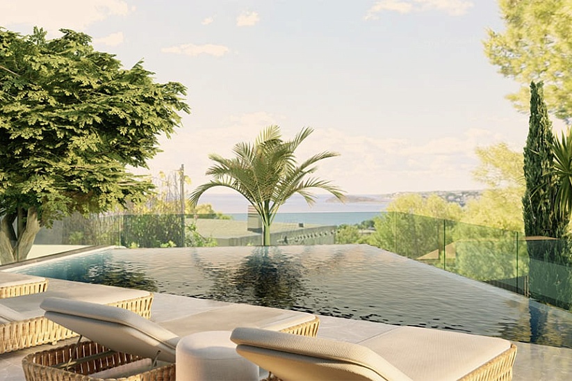 Impresionante villa nueva con vistas al mar en Costa d'en Blanes