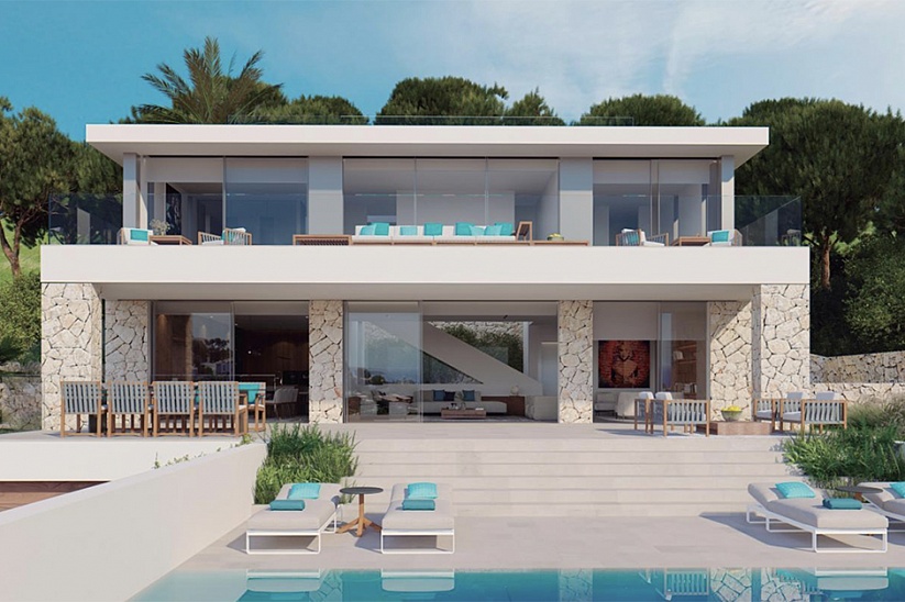 Villa de lujo de 3 dormitorios a estrenar con vistas al mar en Costa den Blanes