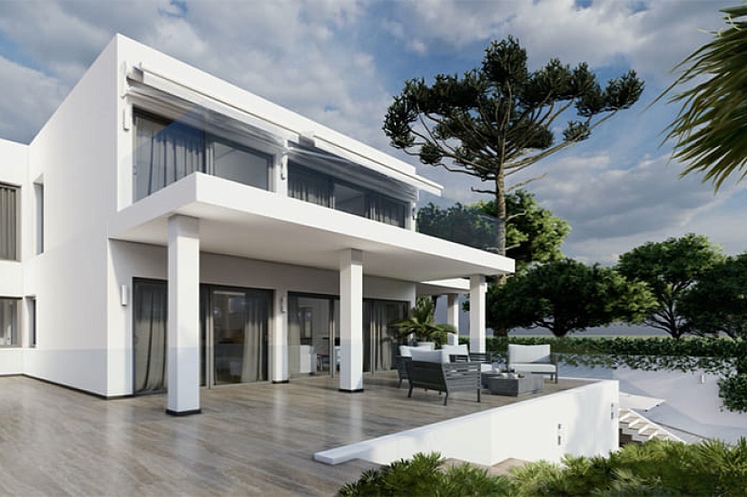 Extravagante villa moderna con vistas al mar en Santa Ponsa