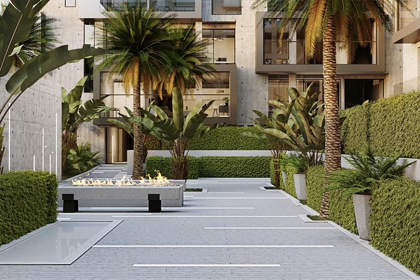 Apartamento con jardín privado en residencia de lujo en Palma