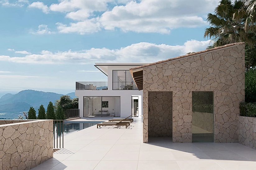 Impresionante villa de 4 dormitorios con vistas panorámicas en Es Capdella