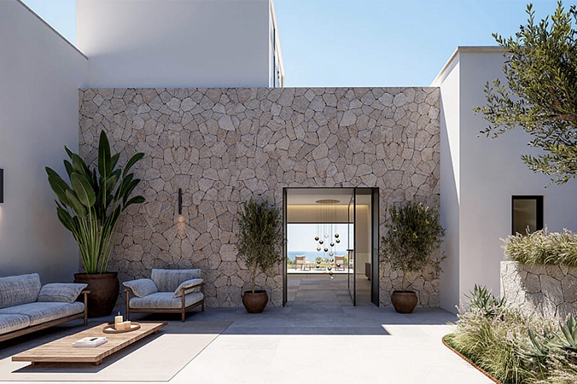 Nueva villa moderna con impresionantes vistas al mar en Camp de Mar