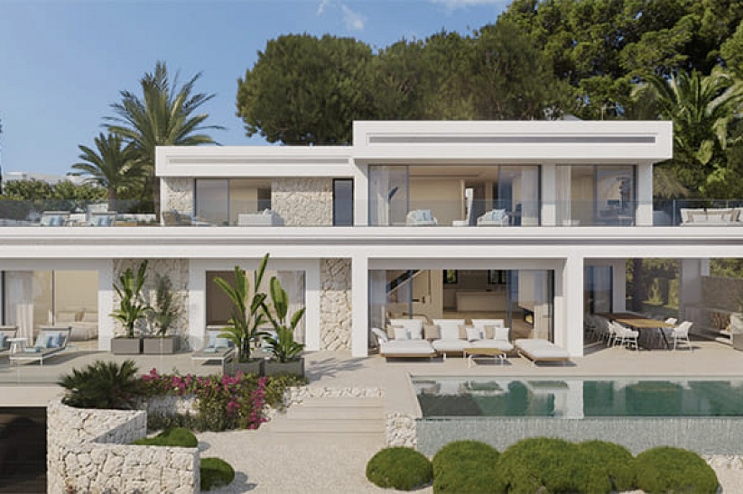 Villa de lujo con fantásticas vistas al mar en Sol de Mallorca