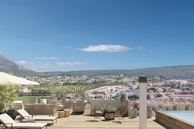 Apartamento nuevo con vistas panorámicas en Santa Ponsa