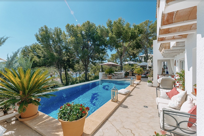 Preciosa villa mediterránea con vistas al mar en Port Andratx