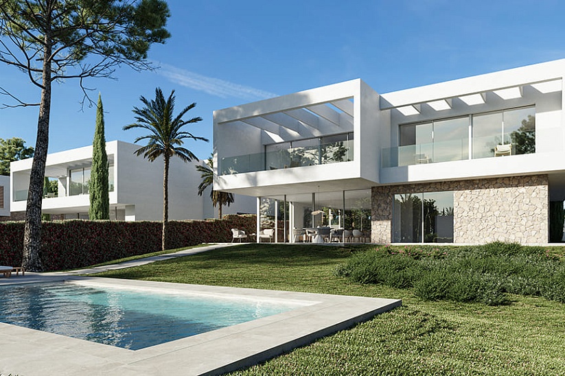 Nueva villa moderna con vistas al mar en una ubicación privilegiada en Sol de Mallorca