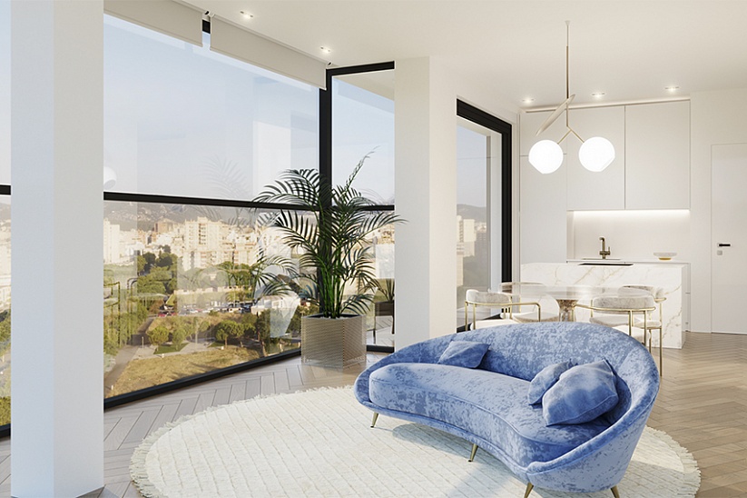 Apartamento con jardín privado en residencia de lujo en Palma