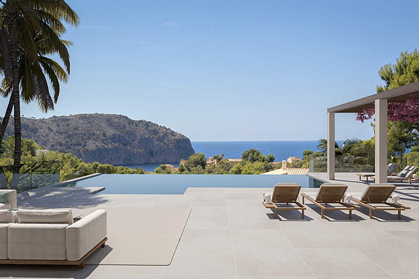 Nueva villa moderna con impresionantes vistas al mar en Camp de Mar